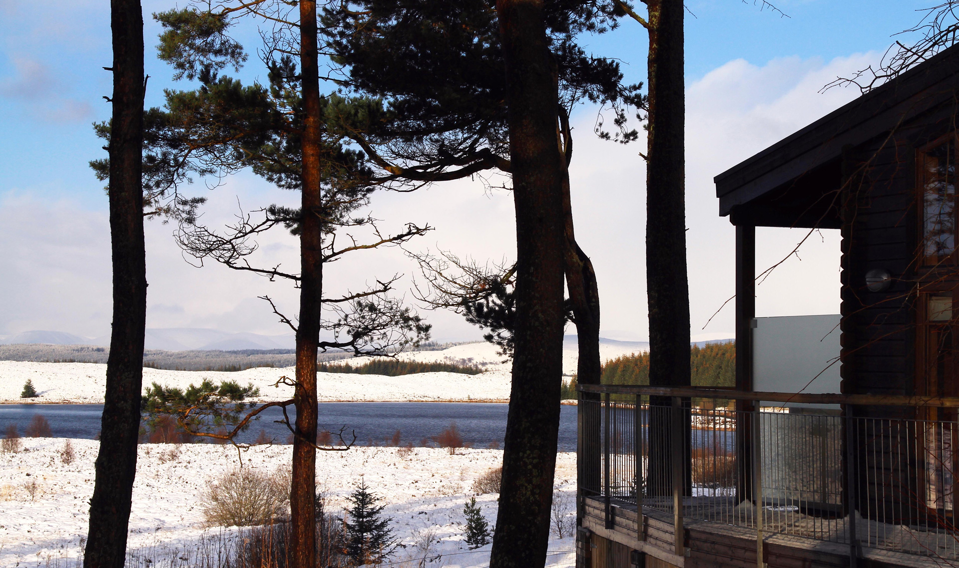 View from Decking Braes Lodge